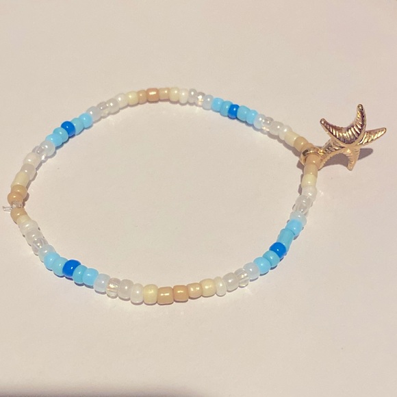 Hand Crafted Bracelet Beach Theme Starfish Charm - Picture 1 of 4